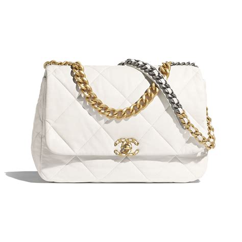 chanel bag white silver|chanel bag black and silver.